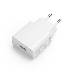 Сетевая оригинальная зарядка Xiaomi MDY-09-EW Fast Charger (2A), белая цена и информация | Зарядные устройства для телефонов | kaup24.ee