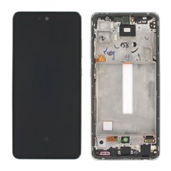 LCD ekraan Samsung A525 A52 4G/A526 A52 5G puuteekraani ja raamiga originaal Awesome White (service pack) hind ja info | Telefoniosad ja parandamise tööriistad | kaup24.ee