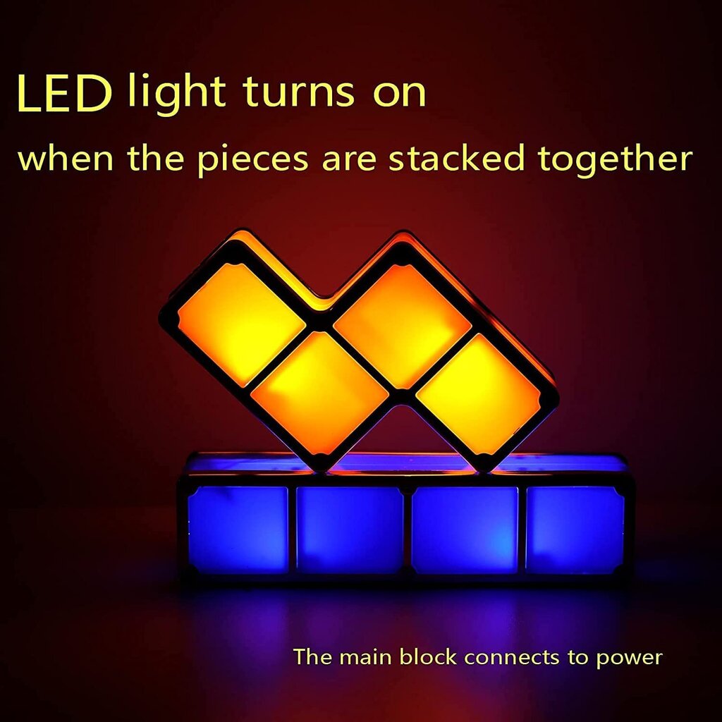 Justup 7 värvi LED kokkupandav öövalgusti lastele kodukaunistamiseks (LED-pirn) цена и информация | Lastetoa valgustid | kaup24.ee