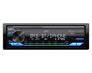 Автомобильная радиомагнитола с CD JVC KD-X482DBT Чёрный цена и информация | Автомагнитолы, мультимедиа | kaup24.ee