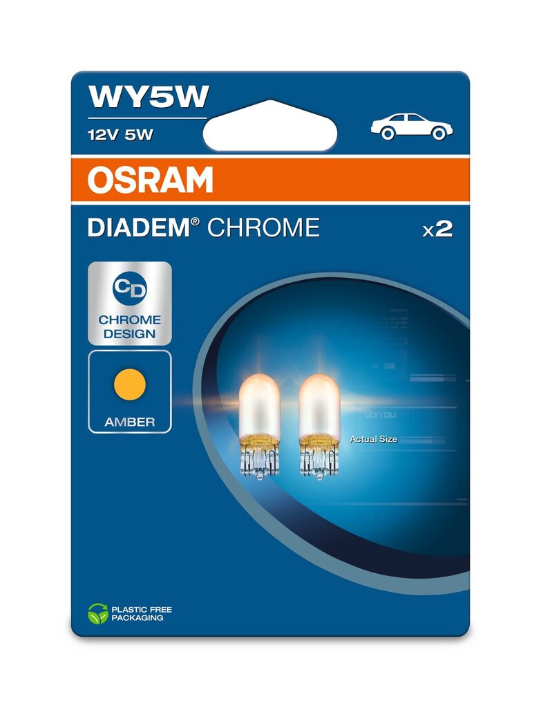 Osram pirn T10, WY5W, 5W, W2.1x9.5d Diadem kroom, 2tk, Blist цена и информация | Autopirnid | kaup24.ee