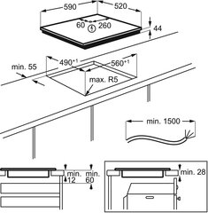 Electrolux EIV634 цена и информация | Варочные поверхности | kaup24.ee