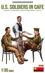 Liimitav mudel MiniArt 35406 U.S. Soldiers in Cafe 1/35 цена и информация | Склеиваемые модели | kaup24.ee