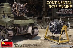 Liimitav mudel MiniArt 35321 Continental R975 Engine 1/35 hind ja info | Liimitavad mudelid | kaup24.ee