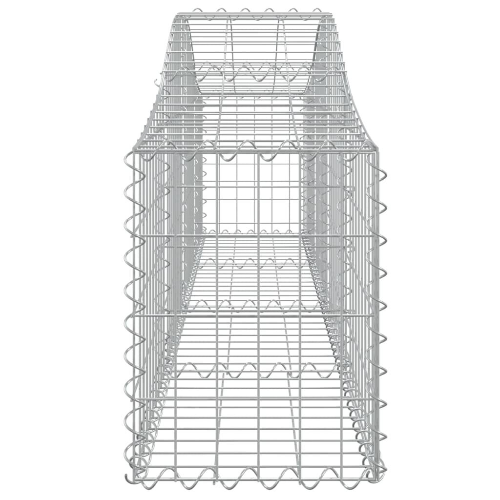 vidaXL kaarekujulised gabioonkorvid 6 tk, 200x30x40/60 cm, raud цена и информация | Aiad ja tarvikud | kaup24.ee