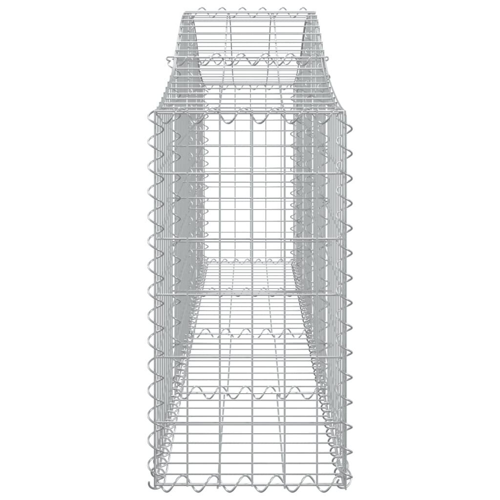 vidaXL kaarekujulised gabioonkorvid 6 tk, 200x30x60/80 cm, raud цена и информация | Aiad ja tarvikud | kaup24.ee