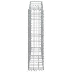 vidaXL kaarekujulised gabioonkorvid 11 tk, 200x30x120/140 cm, raud hind ja info | Aiad ja tarvikud | kaup24.ee