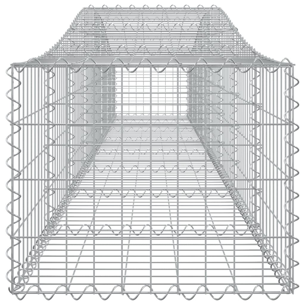 vidaXL kaarekujulised gabioonkorvid 3 tk, 400x50x40/60 cm, raud цена и информация | Aiad ja tarvikud | kaup24.ee