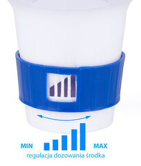 Плавающий дозатор хлора Enero, 12 x 12 x 13 см. цена и информация | треугольный насос для бассейна | kaup24.ee