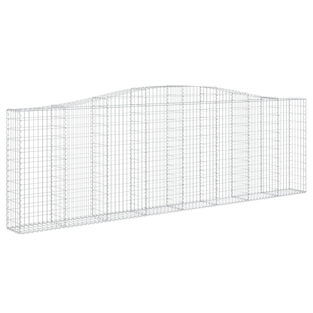 vidaXL kaarekujulised gabioonkorvid 6 tk, 400x30x120/140 cm, raud hind ja info | Aiad ja tarvikud | kaup24.ee