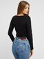 Guess Jeans Karlee Jewel Btn Henley Jet Black 563934800 цена и информация | Naiste T-särgid, topid | kaup24.ee