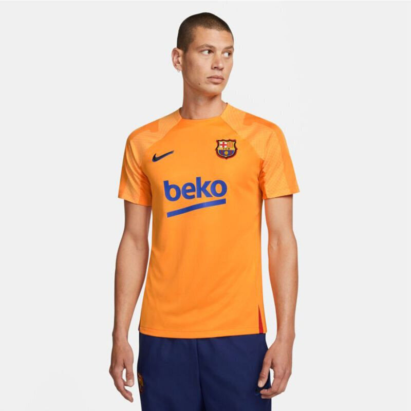 Meeste jalgpallisärk Nike FC Barcelona Strike M DH7707837, oranž цена и информация | Jalgpalli varustus ja riided | kaup24.ee