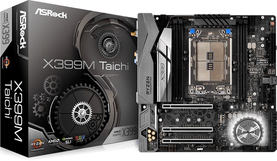 Emaplaat ASRock X399M Taichi (90-MXB7B0-A0UAYZ) цена и информация | Emaplaadid | kaup24.ee