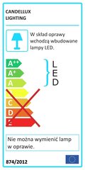 Candelux потолочный светильник Square цена и информация | Потолочные светильники | kaup24.ee