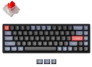 Keychron 62 Pro 65% беспроводной mеханическая клавиатура (ANSI, RGB, Hot-swap, US, Pro Red Switch) цена и информация | Клавиатуры | kaup24.ee