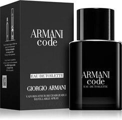 Туалетная вода Giorgio Armani Code For Men EDT, 75 мл цена и информация | Giorgio Armani Духи, косметика | kaup24.ee