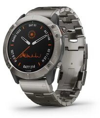 Garmin Fenix 6X Pro Solar Edition 010-02157-24, Titanium hind ja info | Nutikellad (smartwatch) | kaup24.ee