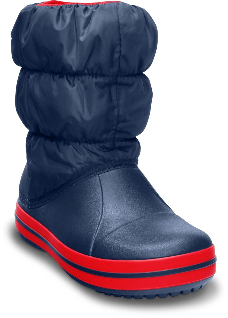 Crocs™ laste talvesaapad Winter Puff Boot, tumesinine/punane цена и информация | Laste talvesaapad | kaup24.ee