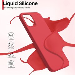Telefoniümbris Liquid Silicone 1.5mm Samsung A346 A34 5G punane hind ja info | Telefoni kaaned, ümbrised | kaup24.ee