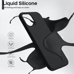 Telefoniümbris Liquid Silicone 1.5mm Xiaomi 13 must hind ja info | Telefoni kaaned, ümbrised | kaup24.ee