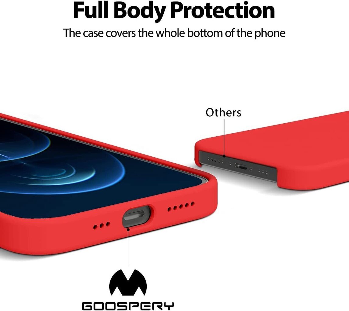 Telefoniümbris Mercury Silicone Case Samsung A346 A34 5G punane цена и информация | Telefoni kaaned, ümbrised | kaup24.ee