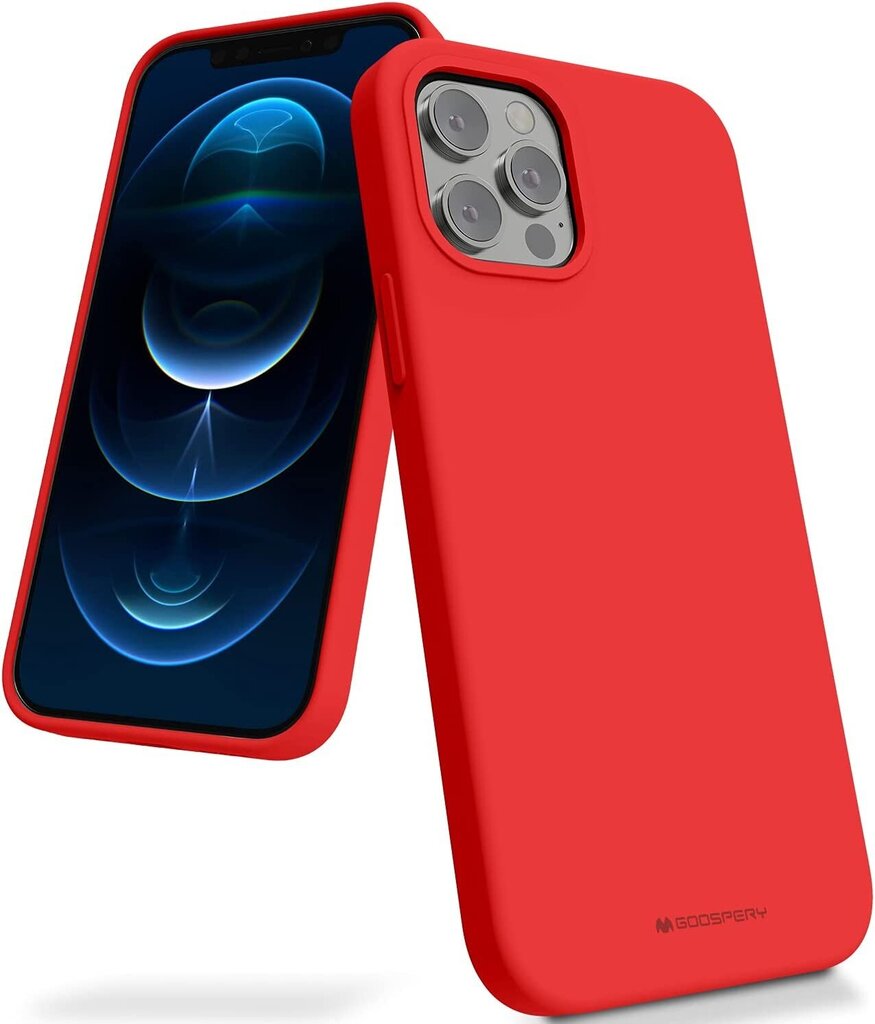 Telefoniümbris Mercury Silicone Case Samsung A346 A34 5G punane цена и информация | Telefoni kaaned, ümbrised | kaup24.ee