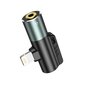 Audio adapter Hoco LS32 Lightning to 3.5mm halls hind ja info | USB jagajad, adapterid | kaup24.ee