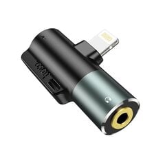 Аудио адаптер Hoco LS32 Lightning to 3.5mm серый цена и информация | Адаптеры и USB-hub | kaup24.ee