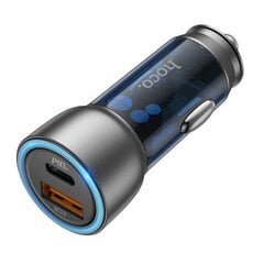 Автомобильная зарядка Hoco NZ8 43W USB-A/Type-C PD25W+QC3.0 синяя цена и информация | Зарядные устройства для телефонов | kaup24.ee