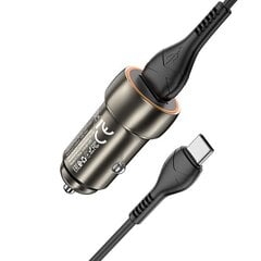 Автомобильная зарядка Hoco Z46 USB-A 18W QC3.0 + Type-C серая цена и информация | Зарядные устройства для телефонов | kaup24.ee