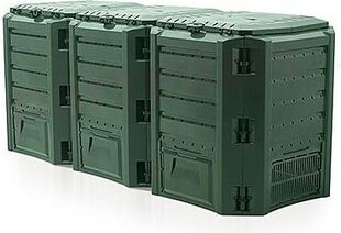 Компостный бункер Просперпласт IKSM1200Z, 1200 л цена и информация | Уличные контейнеры, контейнеры для компоста | kaup24.ee