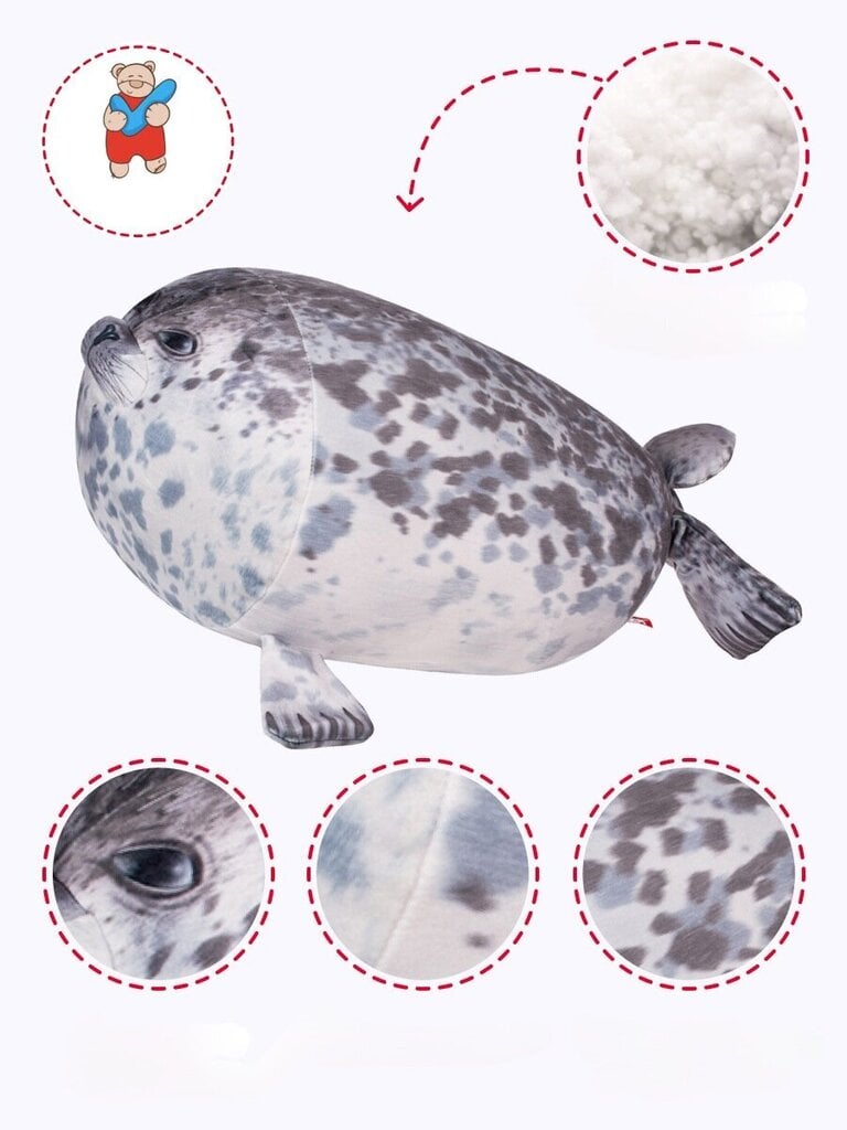 Pehme mänguasi-padi Fancy Seal, 50 cm hind ja info | Pehmed mänguasjad | kaup24.ee