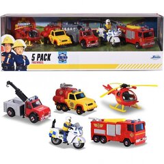 Tuletõrjuja Sami (Fireman Sam) figuur sõidukitega Jada цена и информация | Игрушки для мальчиков | kaup24.ee