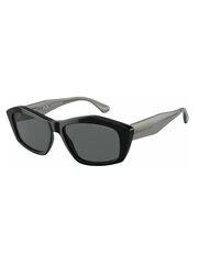 Солнцезащитные очки EMPORIO ARMANI Square Shiny Black Dark Grey 500021422 цена и информация | Naiste päikeseprillid | kaup24.ee