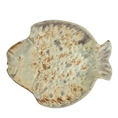 Käsitööna valmistatud keraamiline taldrik "Kala" (9970) hind ja info | Lauanõud ja kööginõud | kaup24.ee