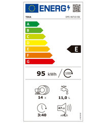 Nõudepesumasin Teka DFS46710 Valge (60 cm) цена и информация | Посудомоечные машины | kaup24.ee