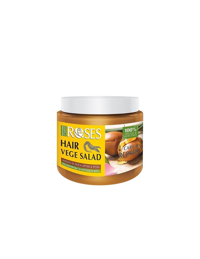 Mask kuivadele ja kahjustatud juustele Roses Vege Salad (Hair Mask) 500 ml hind ja info | Maskid, õlid, seerumid | kaup24.ee