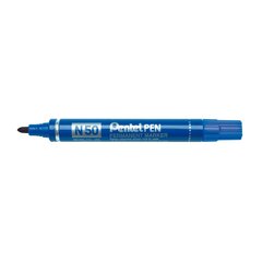 Постоянный маркер Pentel N50-BE Синий 12 штук цена и информация | Смягчает воду и защищает Вашу посудомоечную машину от извести. | kaup24.ee