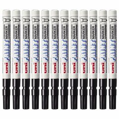 Püsimarker Uni-Ball Paint PX-21L Must, 12 tk hind ja info | Kunstitarbed, voolimise tarvikud | kaup24.ee