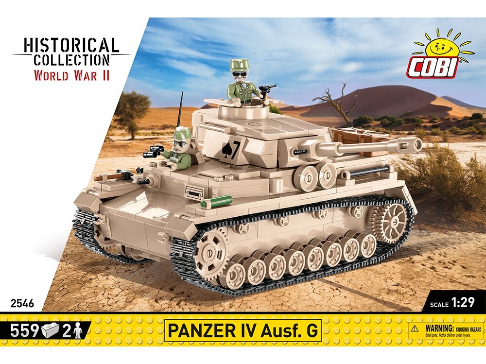 COBI - Plastkonstruktorid Panzer IV Ausf.G, 1/29, 2546 цена и информация | Klotsid ja konstruktorid | kaup24.ee