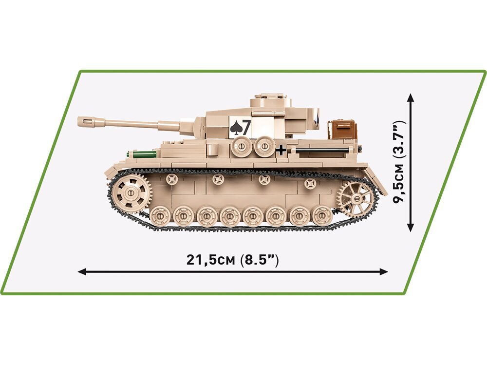 COBI - Plastkonstruktorid Panzer IV Ausf.G, 1/29, 2546 цена и информация | Klotsid ja konstruktorid | kaup24.ee