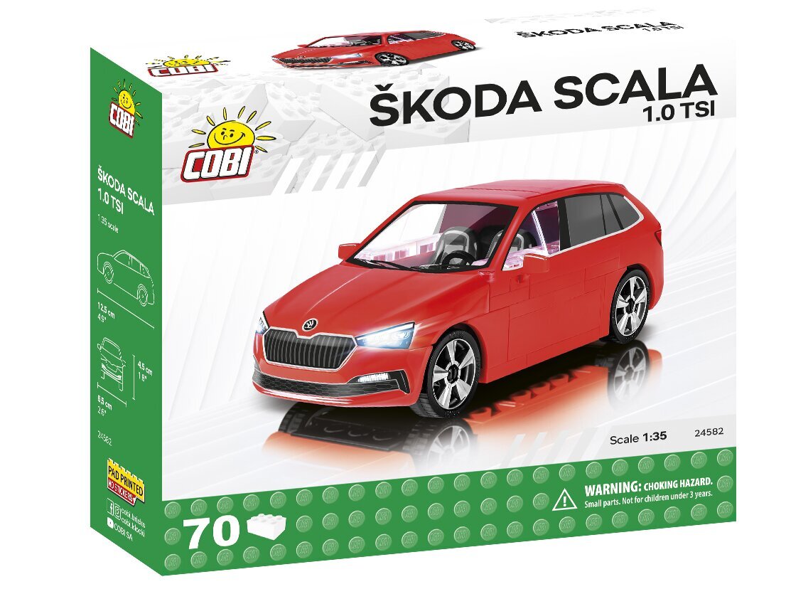 COBI - Plastkonstruktorid Škoda Scala 1.0 TSI, 1/35, 24582 цена и информация | Klotsid ja konstruktorid | kaup24.ee