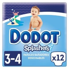 Одноразовые подгузники Dodot Splashers 3-4 (12 шт) (Пересмотрено A+) цена и информация | Пеленки | kaup24.ee