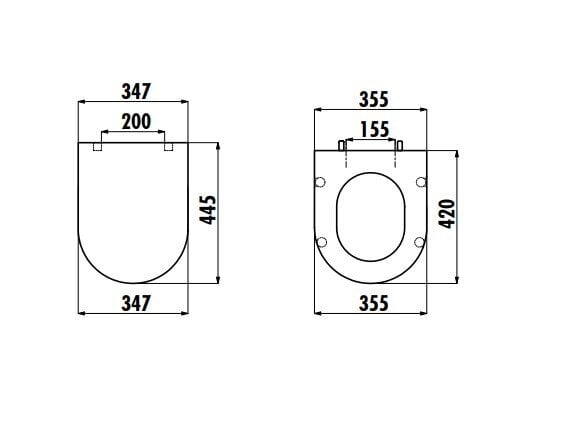 Kompaktne WC pott Premium Lara Creavit 35x80x64 cm, must matt hind ja info | WС-potid | kaup24.ee
