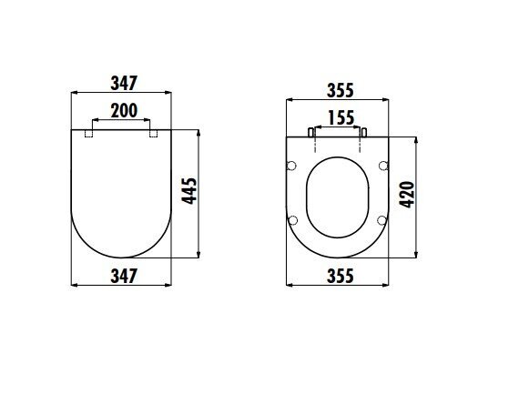 Kompaktne WC pott Premium Lara Creavit 35x80x64 cm, must matt цена и информация | WС-potid | kaup24.ee