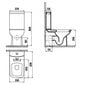 Kompaktne WC pott Premium Lara Creavit 35x80x64 cm, must matt hind ja info | WС-potid | kaup24.ee