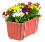 Alis ristkülikukujulistele lillepottidele 28x26x3cm Siesta, hõbedane hind ja info | Vaasid, alused, redelid lilledele | kaup24.ee