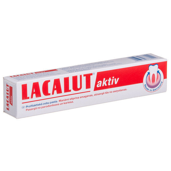 Hambapasta Lacalut Aktiv, 75 ml цена и информация | Suuhügieen | kaup24.ee