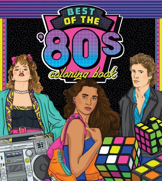 Best of the '80s Coloring Book: Color your way through 1980s art & pop culture, Volume 1 цена и информация | Värviraamatud | kaup24.ee