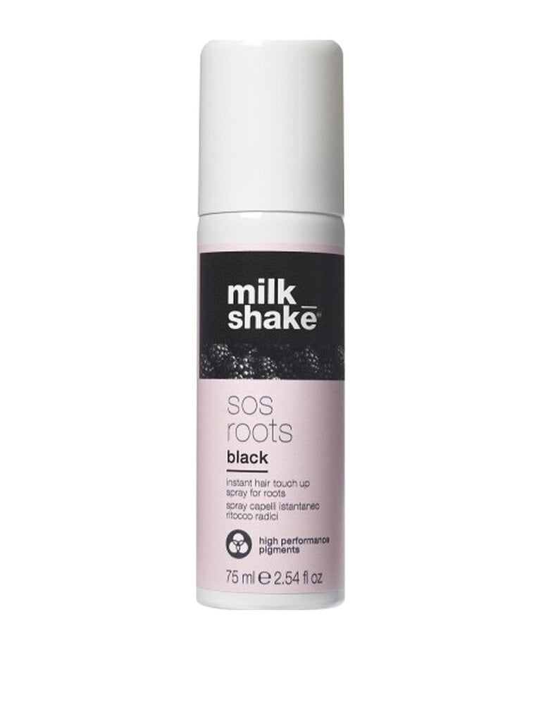 Spreivärv juuksejuurtele Milk Shake SOS Roots Black, 75 ml цена и информация | Juuksevärvid | kaup24.ee